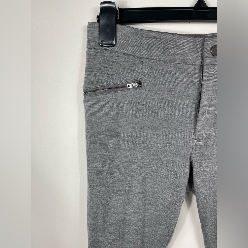Athleta Ponte Moto 2.0 Skinny Ankle Mid Rise Grey Pants Women's Size 2 - Picture 10 of 16